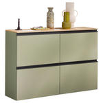 SCHUHKIPPER 120/82/30 cm  - Eichefarben/Anthrazit, Design, Holz/Holzwerkstoff (120/82/30cm) - Moderano