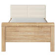 BETT 120/200 cm  in Champagner, Sonoma Eiche  - Champagner/Sonoma Eiche, Design, Holzwerkstoff/Textil (120/200cm) - Novel