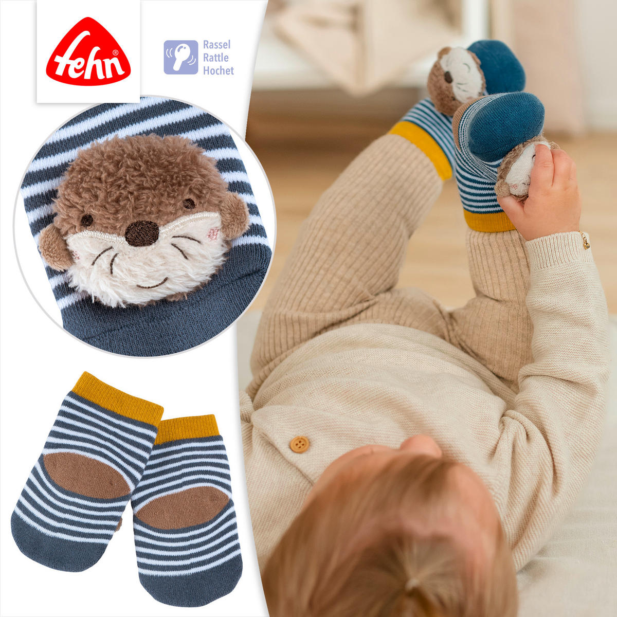 SOCKEN - Multicolor, Basics, Textil (11,2/14/3cm) - Fehn