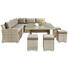 DINING-LOUNGESET Kunststoffgeflecht Aluminium - Taupe/Beige, LIFESTYLE, Glas/Kunststoff (230/230cm) - Amatio DINING-LOUNGESET Kunststoffgeflecht Aluminium - Taupe/Beige, LIFESTYLE, Glas/Kunststoff (230/230cm) - Amatio