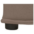 SCHLAFSOFA mit Liegefunktion, Schlafen auf Sitzhöhe, Rücken echt Webstoff Braun - Schwarz/Braun, KONVENTIONELL, Kunststoff/Textil (256/83/115cm) - Carryhome