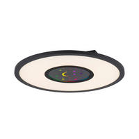 STROPNA LED-SVETILKA  Astro 23 W/2000 lm/2700-5000 K/230 V/ - črna, Trend, kovina/umetna masa (40/40/4,5cm)