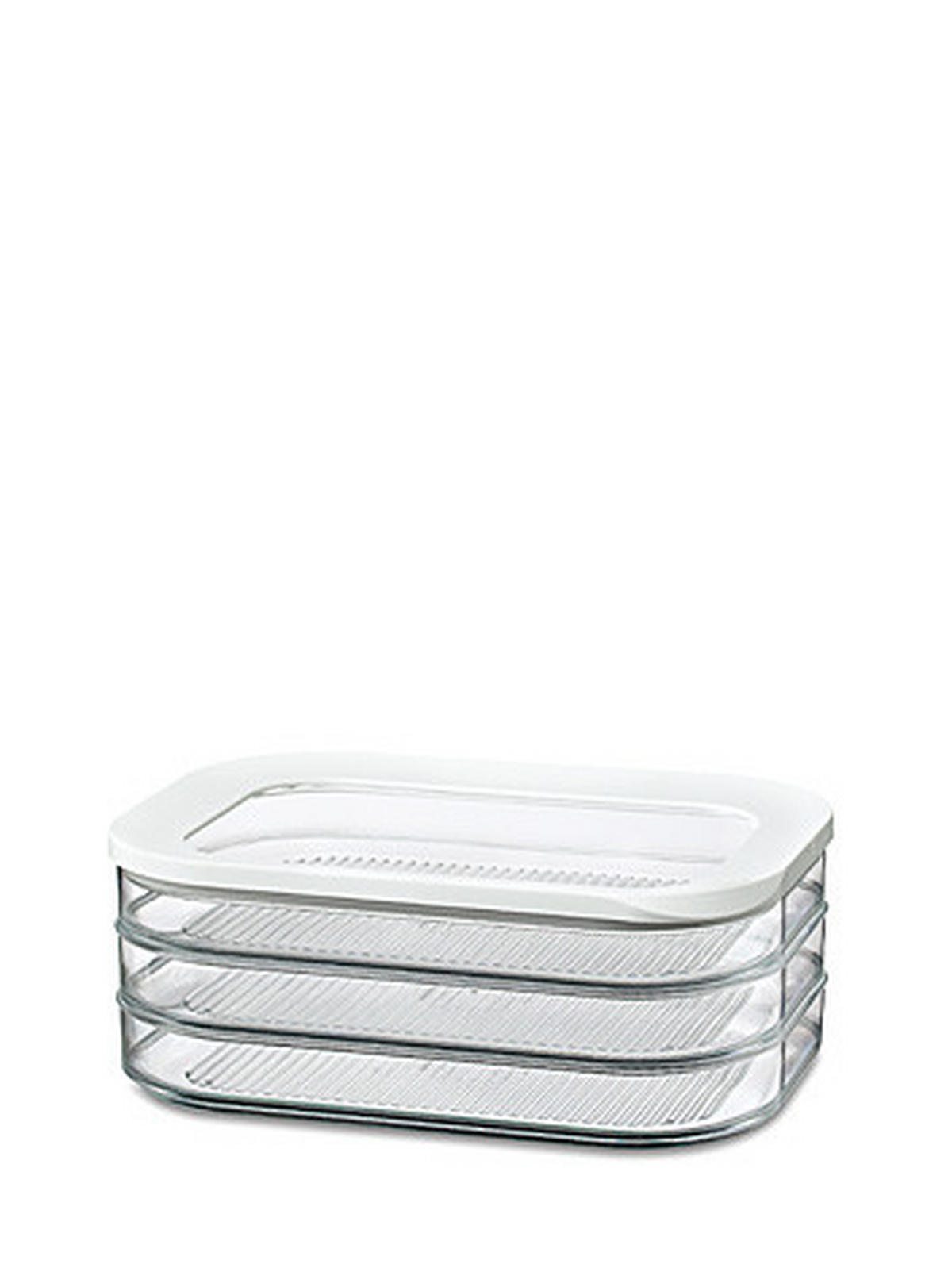 VORRATSDOSE MODULA 3 X 0,55 L  - Transparent/Weiß, Basics, Kunststoff (1,65l) - Mepal