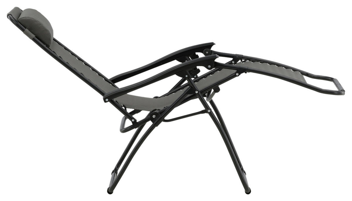GARTEN-RELAXSESSEL 68/112/90 cm  - Grau, KONVENTIONELL, Kunststoff/Textil (68/112/90cm) - Gardenson