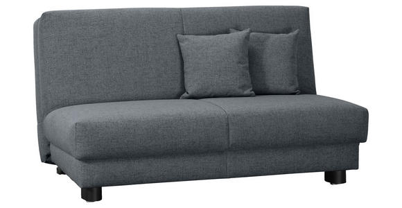 SCHLAFSOFA Flachgewebe Blau  - Blau/Schwarz, Design, Textil/Metall (145/85/100cm) - Carryhome