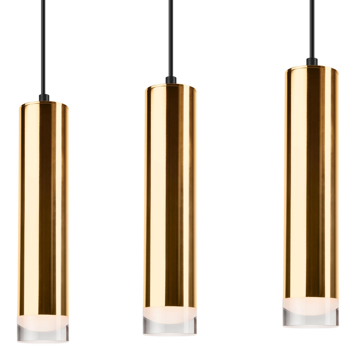 HÄNGELEUCHTE Diego 90/50/90 cm   - Goldfarben, Design, Metall (90/50/90cm)