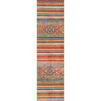 LÄUFER Cortea Azmeo 80/300 cm  in Multicolor, Rot, Cognac  - Cognac/Rot, LIFESTYLE, Kunststoff/Textil (80/300cm) - Lindorug