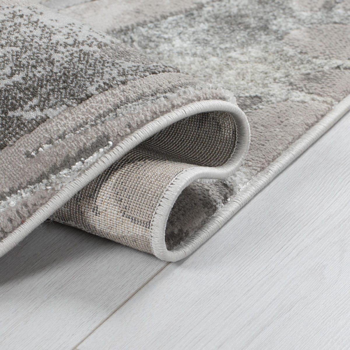 WEBTEPPICH 120/170 cm Eris Silberfarben  - Silberfarben, Basics, Textil (120/170cm)