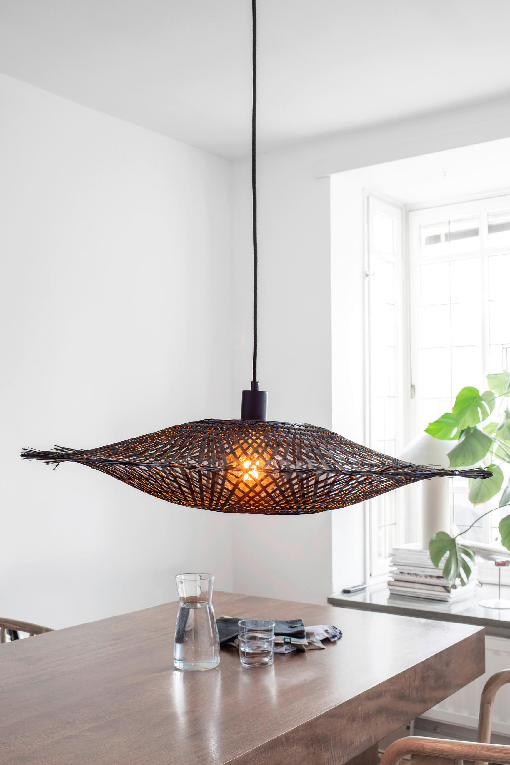 HÄNGELEUCHTE 75/71/15 cm   - Schwarz, Basics, Naturmaterialien/Metall (75/71/15cm) - Markslöjd