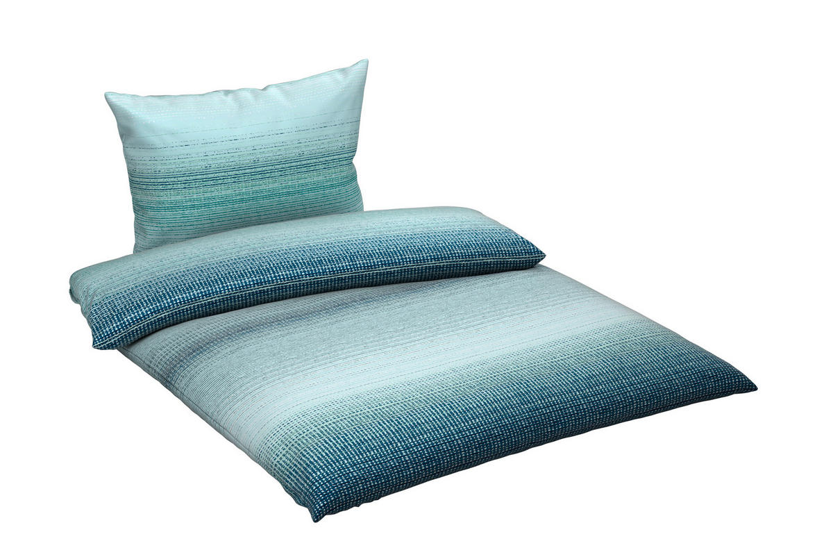 BETTWÄSCHE TANJA Satin 140/200 cm  - Blau, Basics, Textil (140/200cm) - Esposa