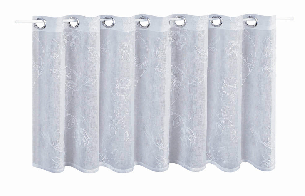 KURZGARDINE   150/50 cm   - Weiß, Natur, Textil (150/50cm)