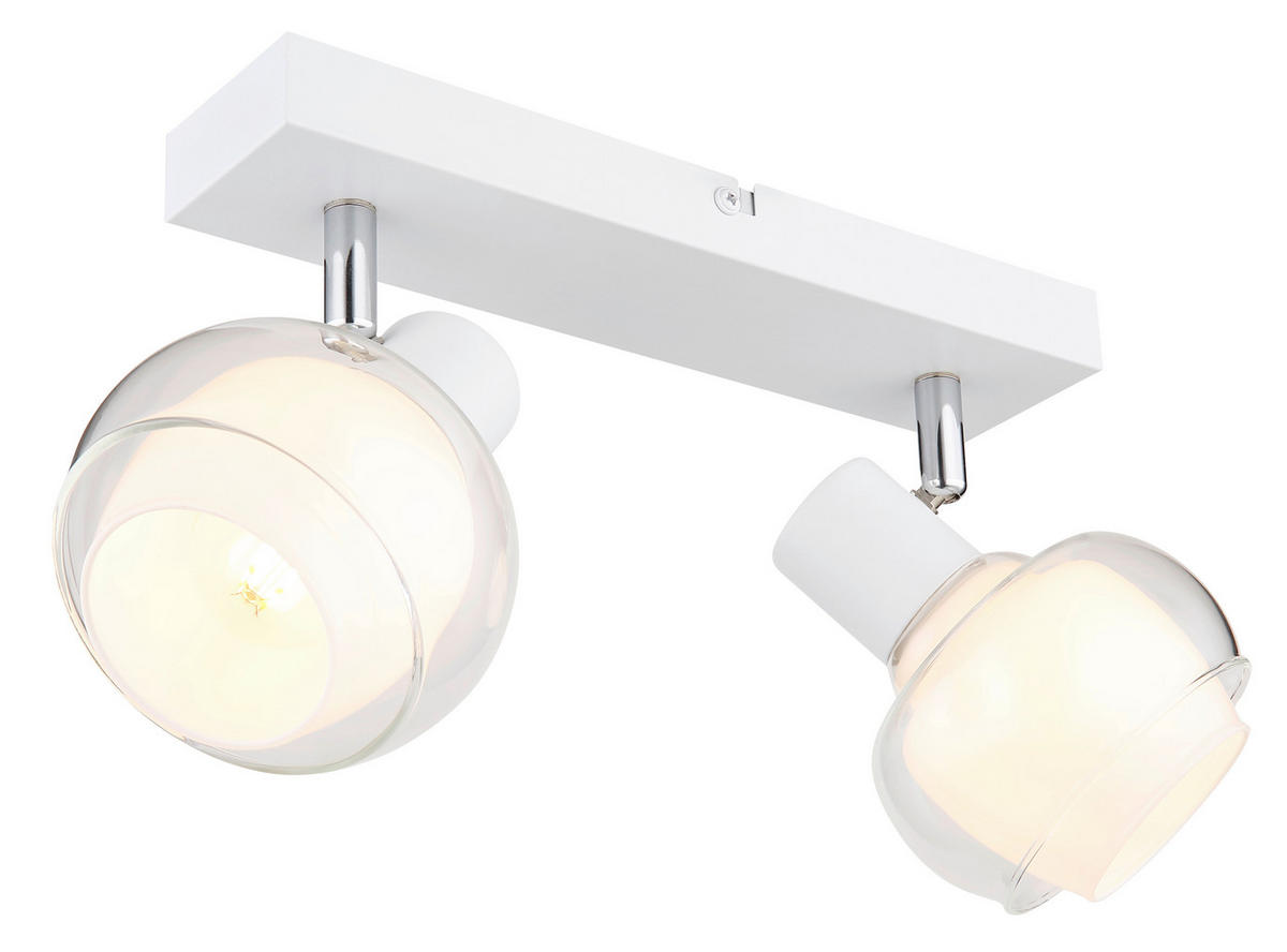 STRAHLER 26/10,5/13,5 cm   - Klar/Chromfarben, Design, Glas/Metall (26/10,5/13,5cm) - Globo