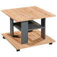 COUCHTISCH 60/60/45 cm quadratisch Anthrazit, Eiche Artisan  - Anthrazit/Eiche Artisan, KONVENTIONELL, Holzwerkstoff/Kunststoff (60/60/45cm) - Carryhome