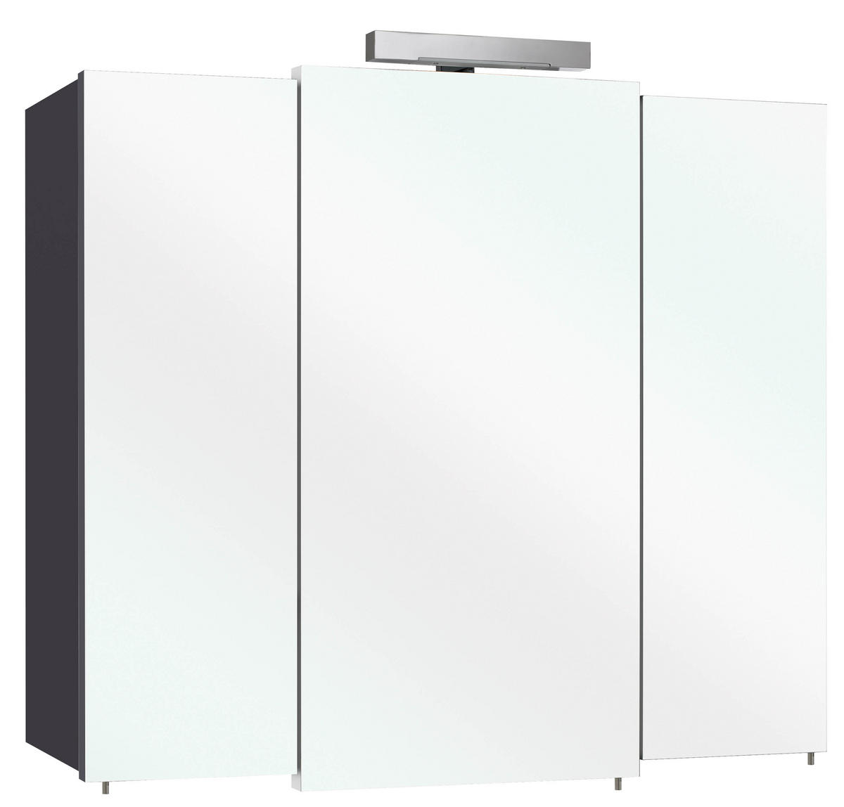 ELEMENT S OGLEDALOM  antracit  - antracit, Konvencionalno, staklo/drvni materijal (83/77/20cm) - Xora