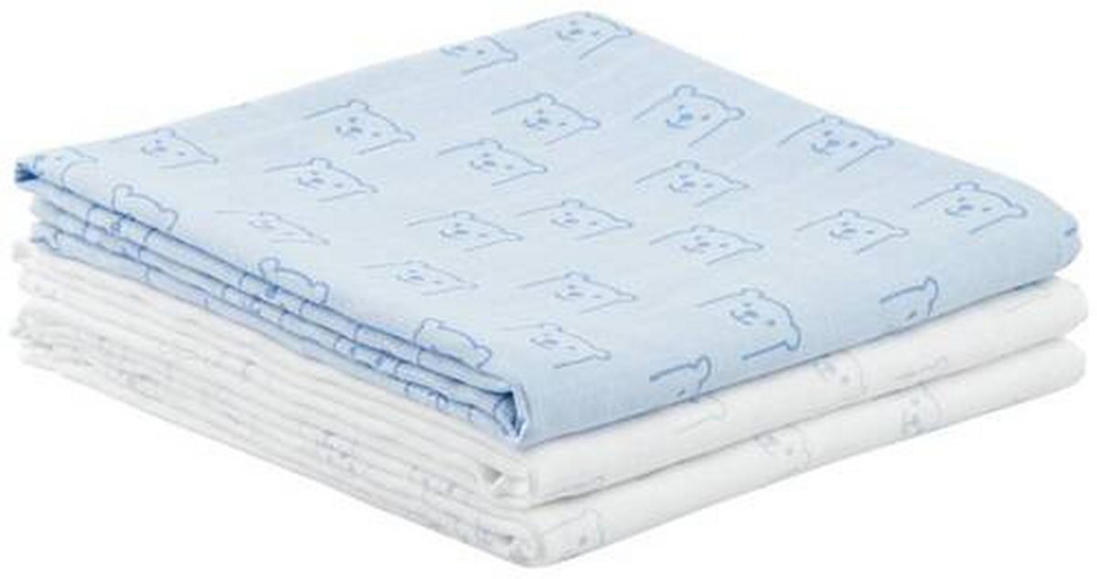 LÁTKOVÁ PLIENKA - modrá/biela, Basics, textil (80/80cm) - Avelia