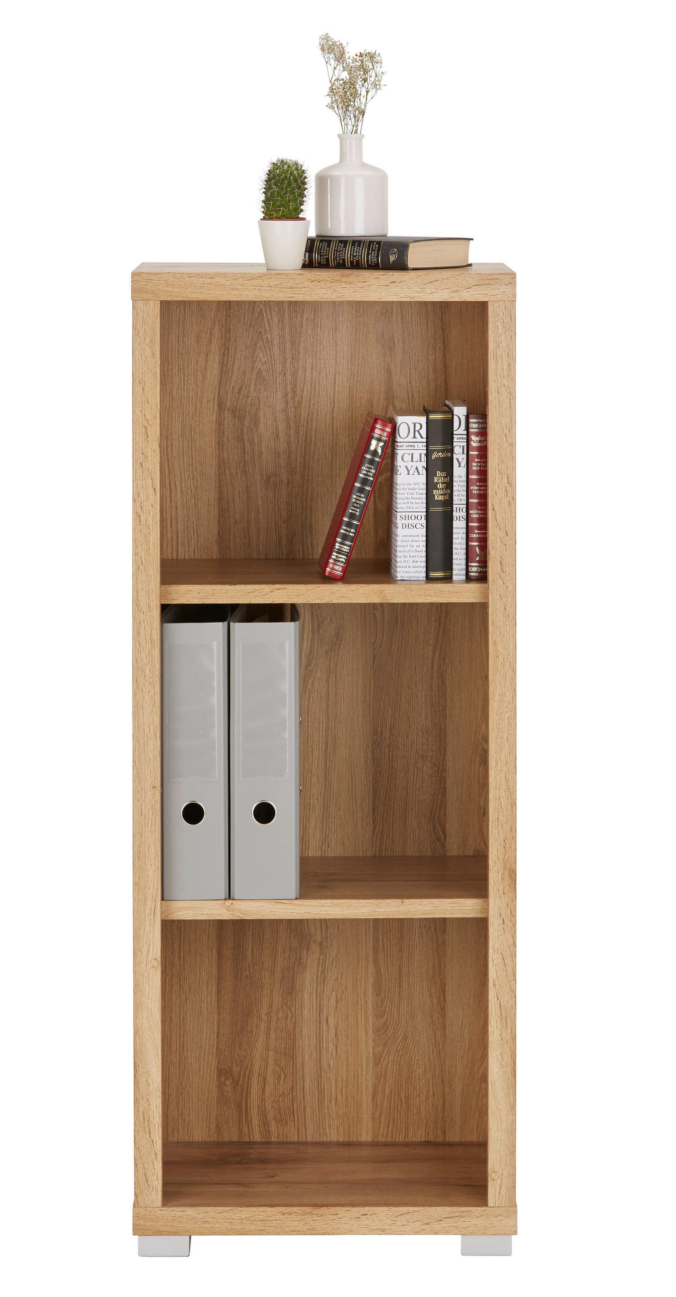 REGAL Eichefarben  - Eichefarben/Silberfarben, MODERN, Holzwerkstoff (44/112/36cm) - Xora