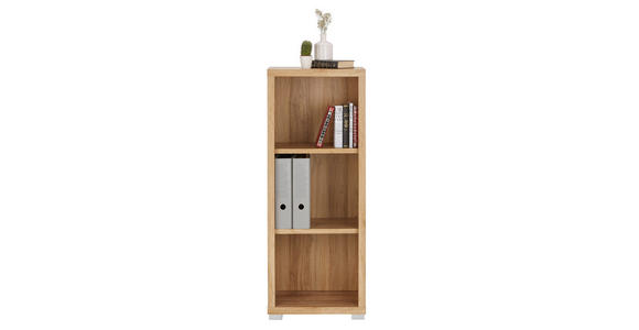 REGAL Eichefarben  - Eichefarben/Silberfarben, MODERN, Holzwerkstoff (44/112/36cm) - Xora