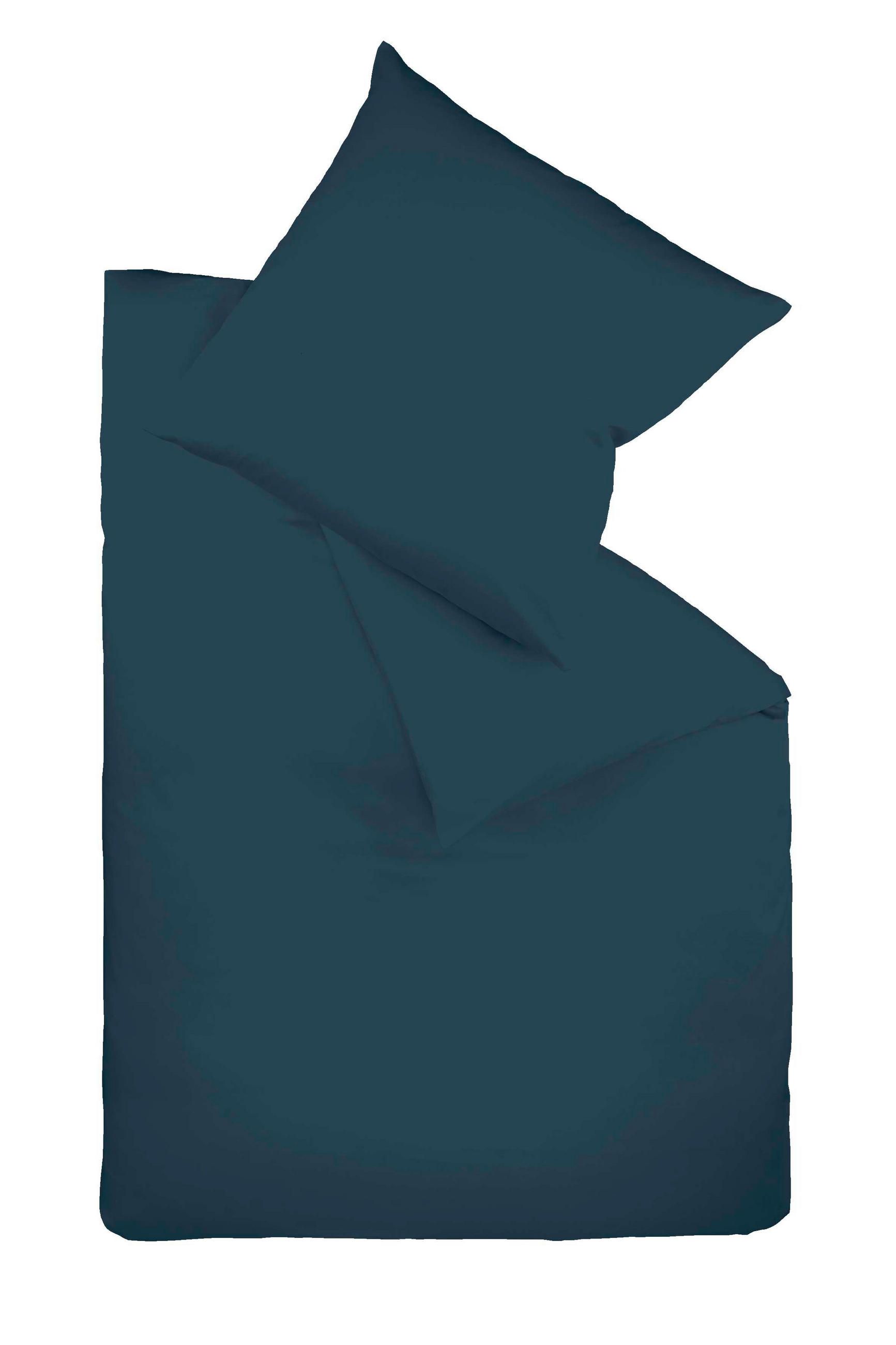 BETTWÄSCHE Satin 200/220 cm  - Blau, Basics, Textil (200/220cm) - Fleuresse
