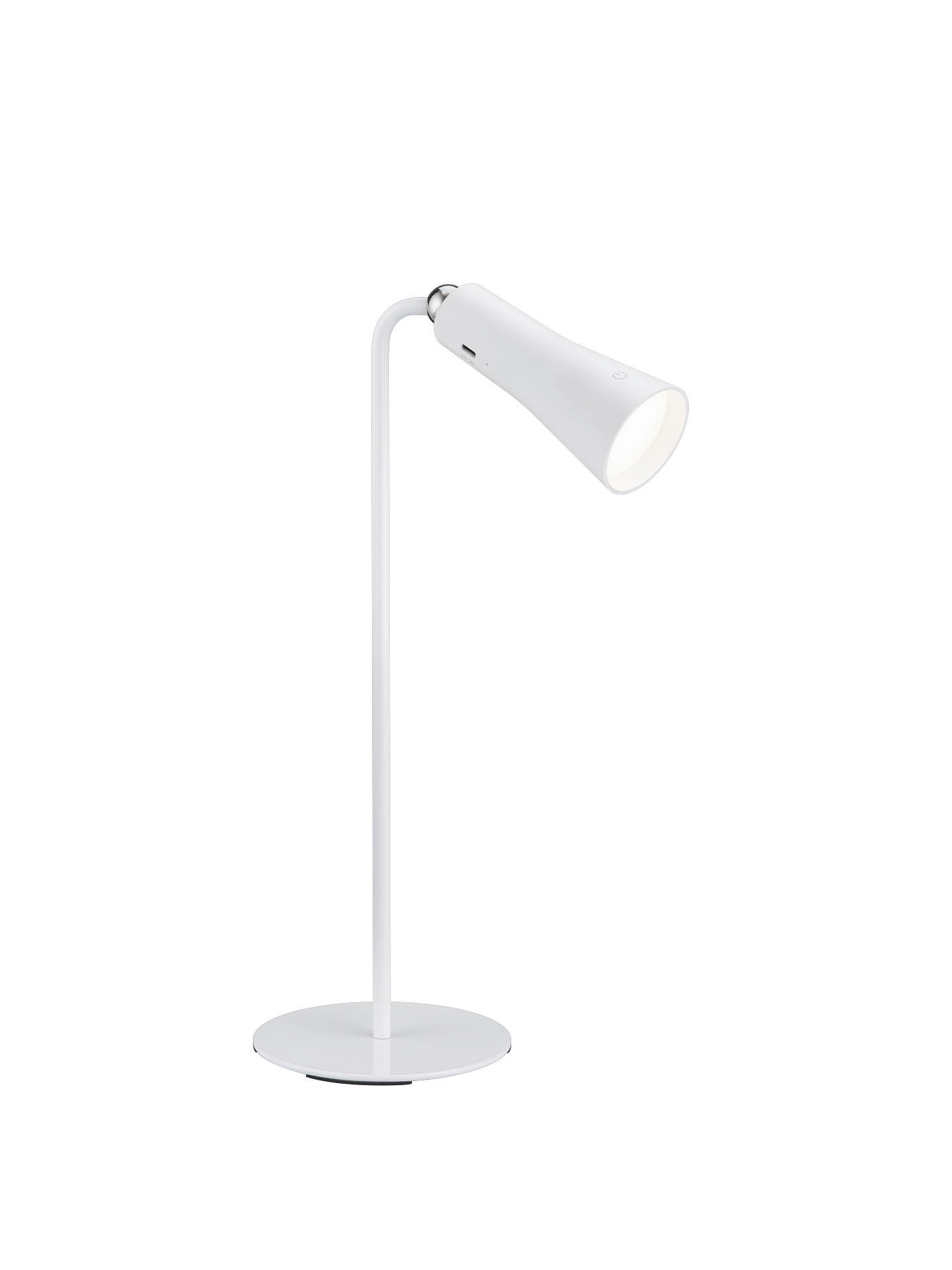 AKKU-TISCHLEUCHTE Maxi 20/12 cm  - Weiß, KONVENTIONELL, Metall (20/12cm)