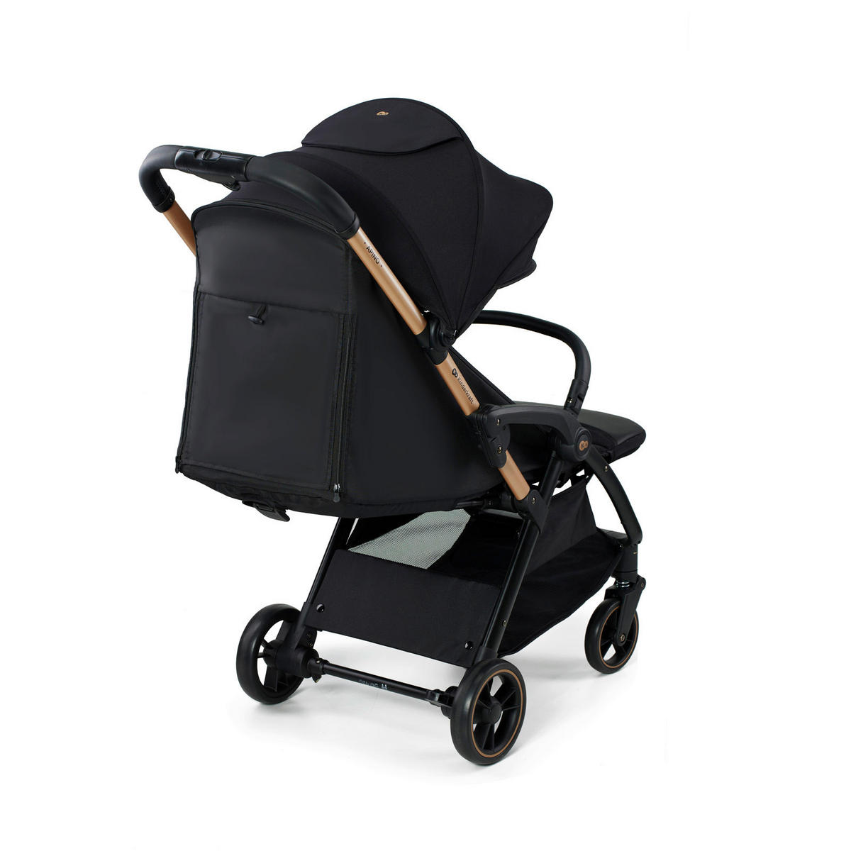 BUGGY Apino  - Goldfarben/Schwarz, Basics (47/99/93cm) - Kinderkraft