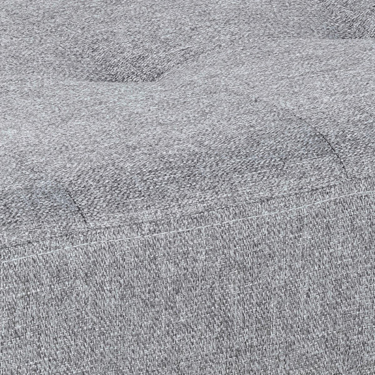 HOCKERBANK 95/46/38 cm Hellgrau  - Hellgrau, Design, Textil/Metall (95/46/38cm) - MID.YOU