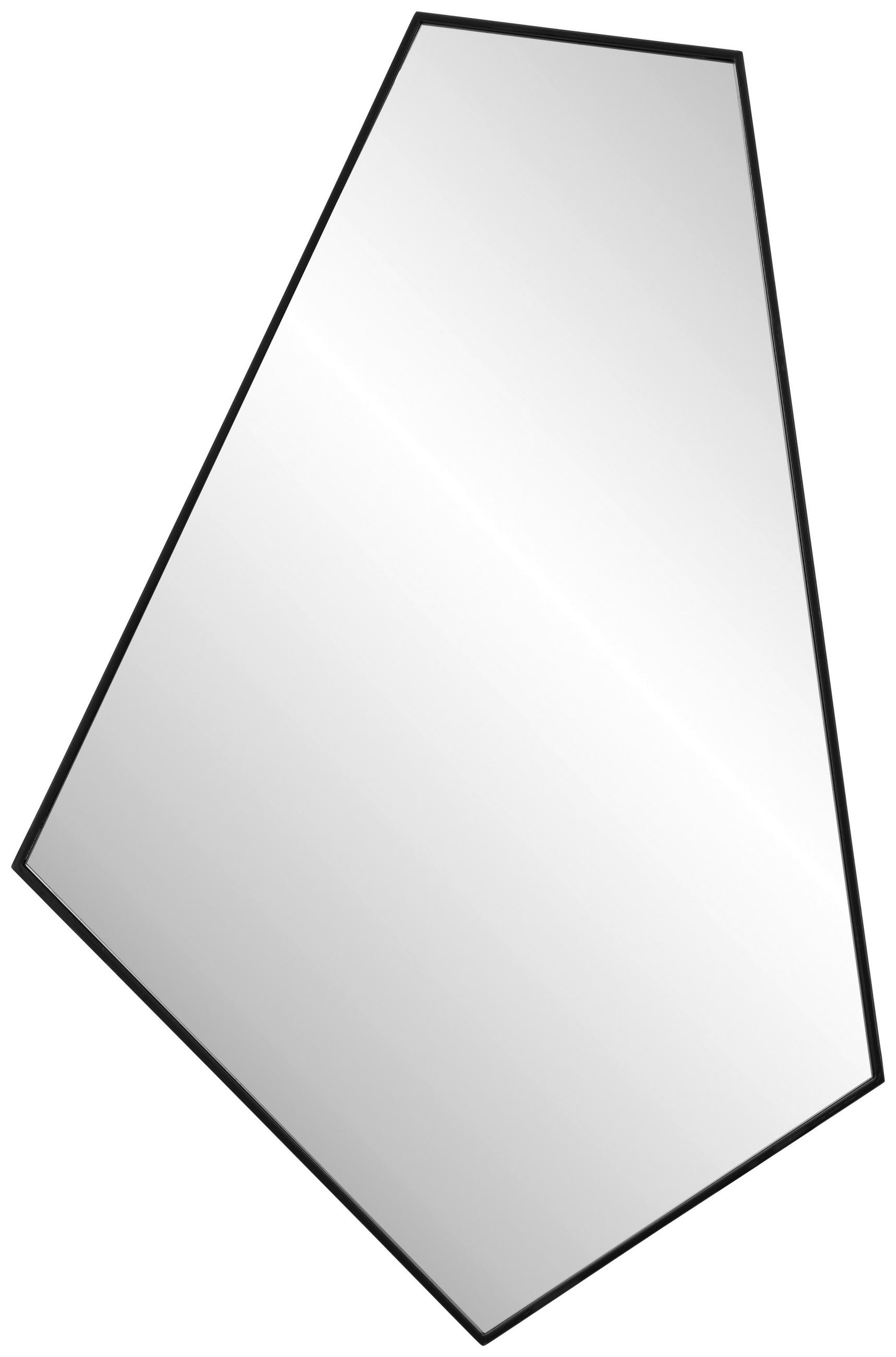 WANDSPIEGEL 51/75/2,5 cm    in Freiform  - Schwarz, Trend, Glas/Holzwerkstoff (51/75/2,5cm) - Landscape