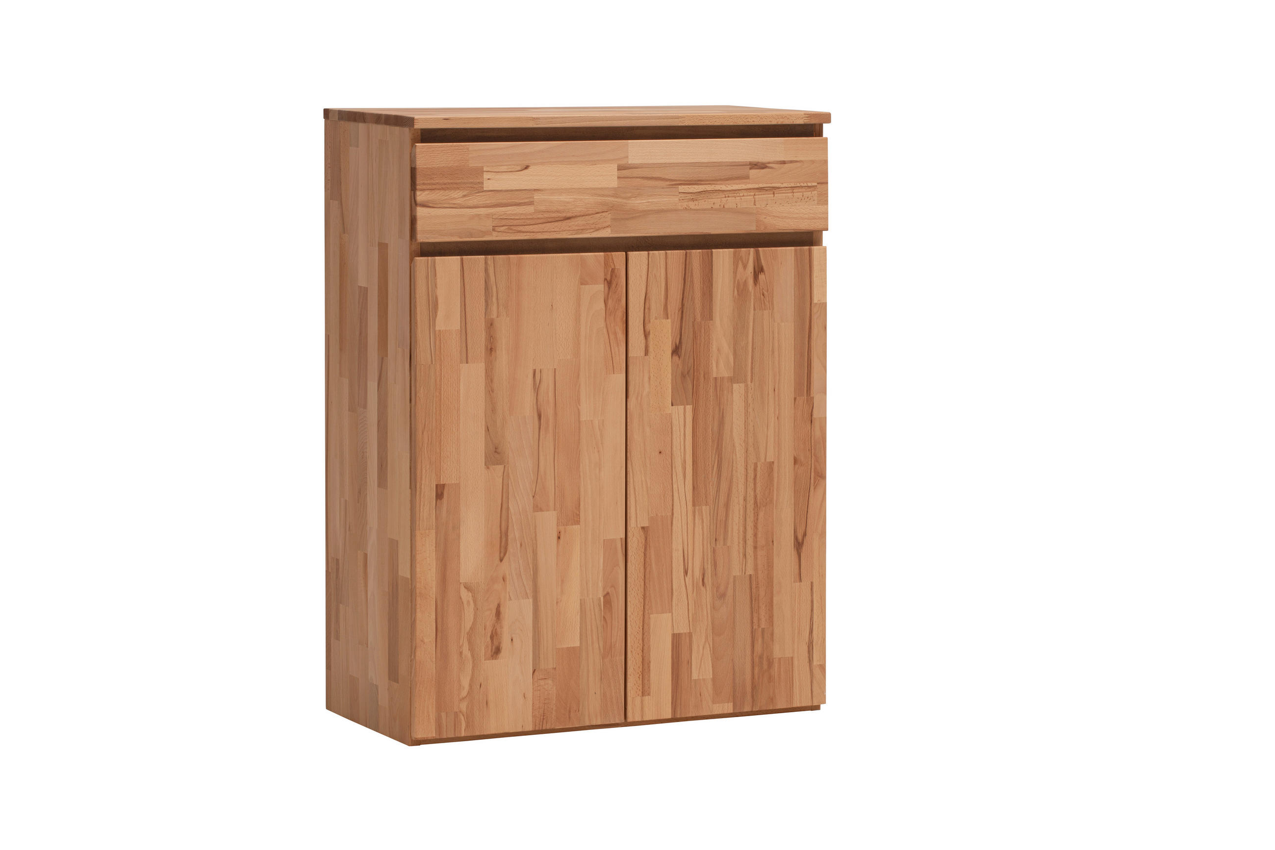 SCHUHSCHRANK Kernbuche massiv Kernbuche  - Kernbuche, Natur, Holz (80/107/39cm) - Linea Natura