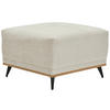 HOCKER in Textil Creme  - Creme/Schwarz, Modern, Holz/Textil (73/47/73cm) - home24