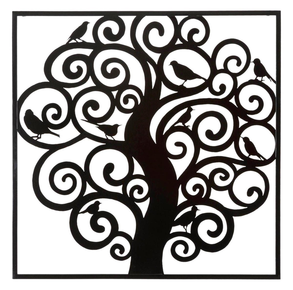 DEKORACE NA ZEĎ 70/70/1 cm  - Basics, kov (70/70/1cm)