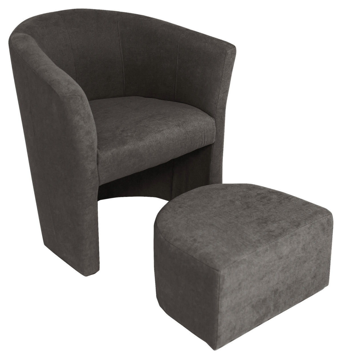 KŘESLO, textil, šedá - šedá/černá, Konvenční, textil/plast (68/78/65cm) - Ti'me