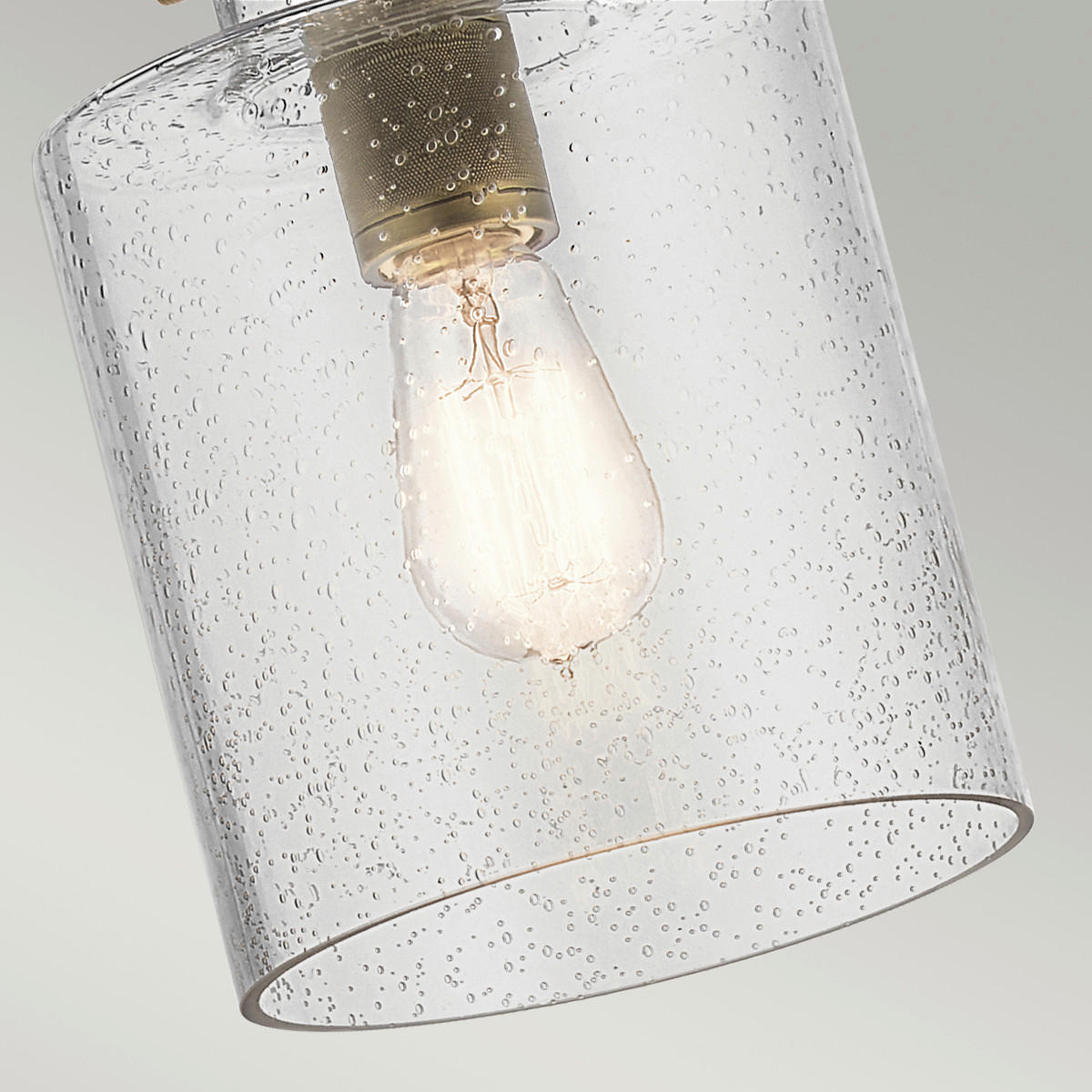 VISEČA SVETILKA  Elstead Kitner      18/65.4 cm      E27 - barve medenine, Konvencionalno, kovina/steklo (18/65.4cm) - Elstead Lighting