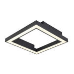 LED-DECKENLEUCHTE 50/50/8 cm    - Schwarz, Trend, Kunststoff/Metall (50/50/8cm) - Novel