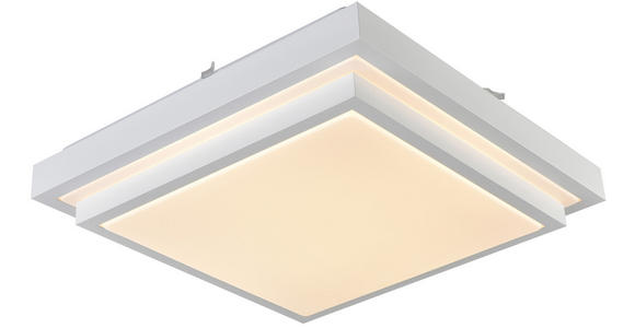 LED-DECKENLEUCHTE 40/40/9 cm   - Weiß, Basics, Kunststoff/Metall (40/40/9cm) - Novel