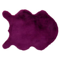 UMĚLÁ KOŽEŠINA, 55/80 cm, fialová - fialová, Basics, textil (55/80cm)
