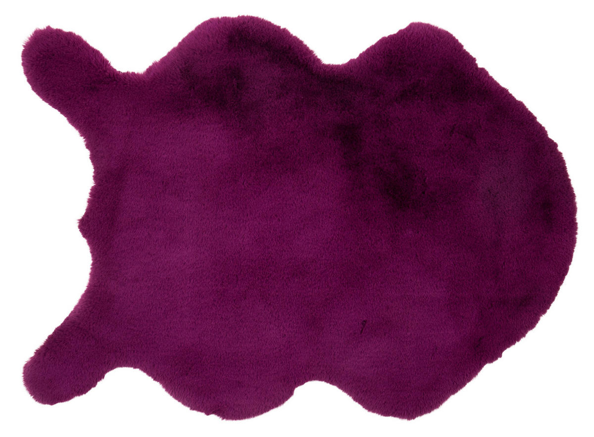 UMĚLÁ KOŽEŠINA, 55/80 cm, fialová - fialová, Basics, textil (55/80cm)