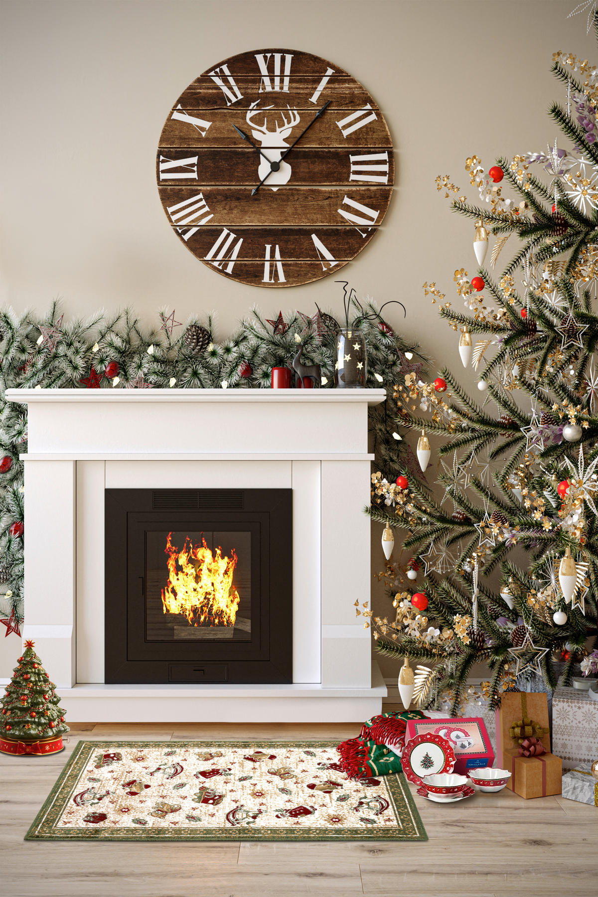 VINTAGE-TEPPICH 50/80 cm Toy's Delight Nostalgic Shine Weihnachten  - Multicolor, Design, Kunststoff/Textil (50/80cm) - Villeroy & Boch