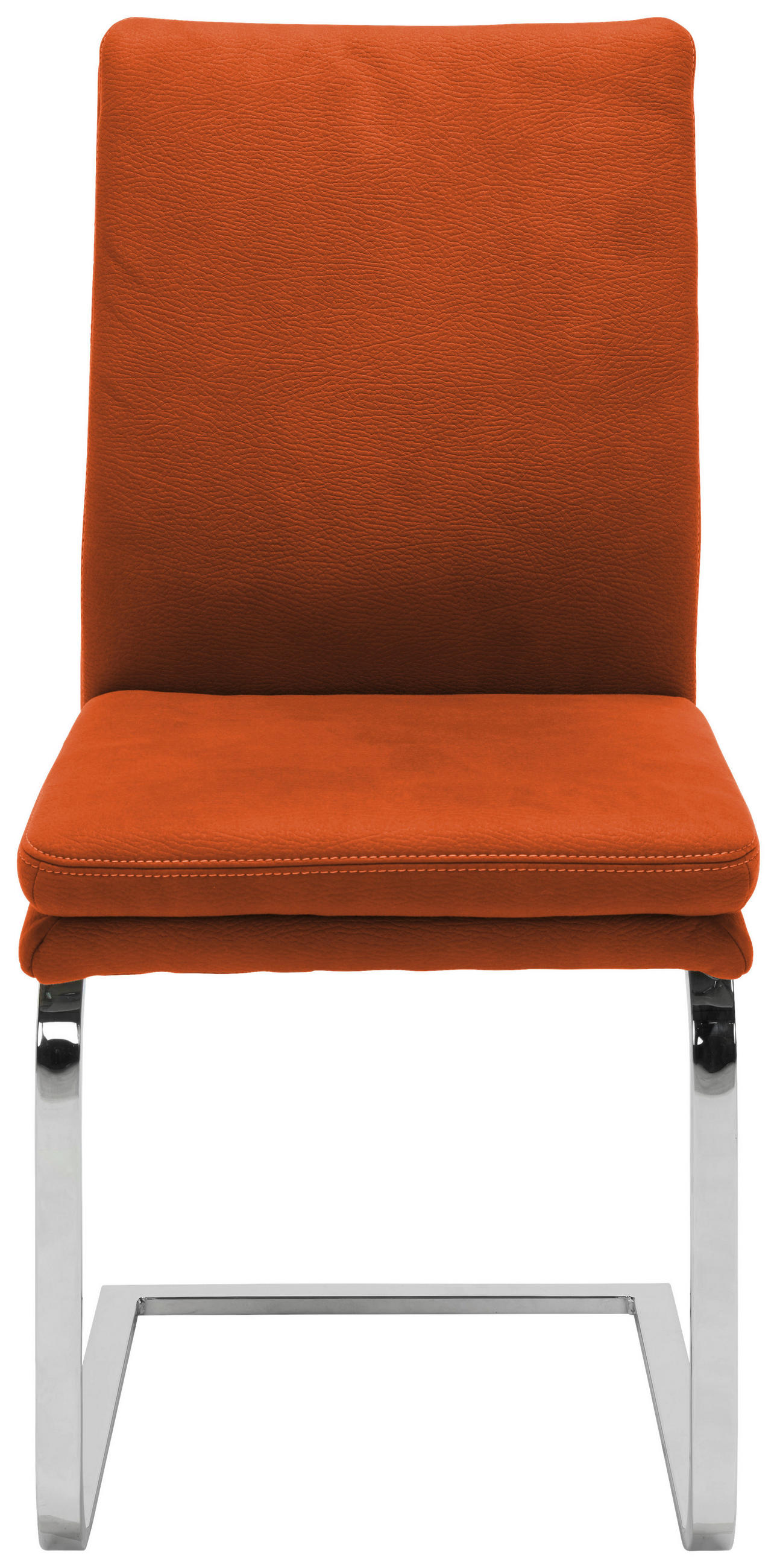 SCHWINGSTUHL  in Stahl Mikrofaser  - Chromfarben/Beige, Design, Textil/Metall (47/100/64cm) - Novel
