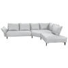 ECKSOFA in Webstoff Hellgrau  - Hellgrau/Schwarz, Modern, Textil/Metall (340/272cm) - W.Schillig