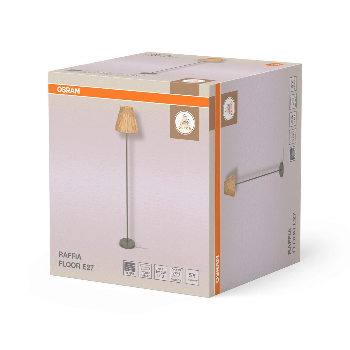 STEHLEUCHTE 30/160 cm    - Basics, Glas/Metall (30/160cm) - Osram