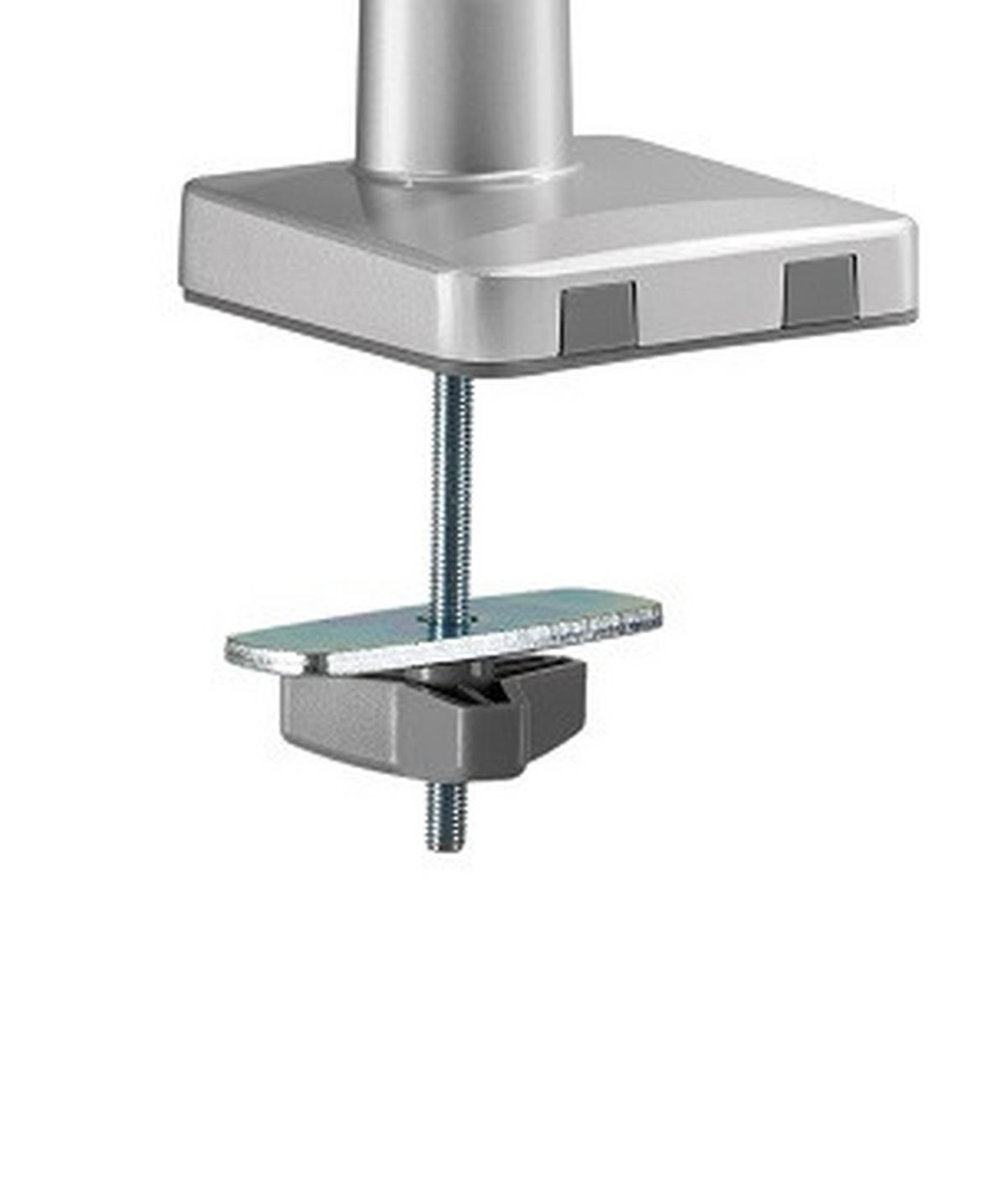 MONITOR-HALTERUNG Metall, Kunststoff Grau, Weiß  - Weiß/Grau, Design, Kunststoff/Metall (56/69,5/11,7cm) - Boxxx