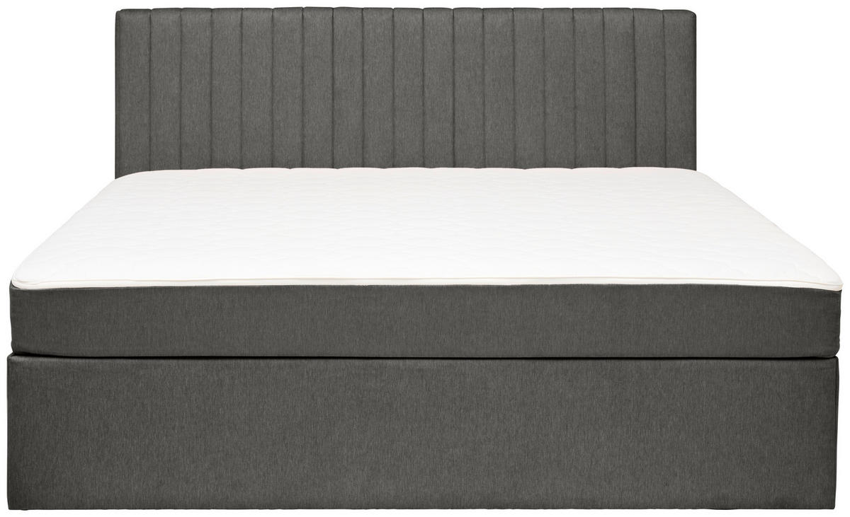 BOXBETT 180/200 cm,  in Dunkelgrau,  {item.attr('349-543‘),[, ]}{item.attr('328-587‘),[ ]} - Dunkelgrau, MODERN, Holz/Textil (180/200cm) - MID.YOU