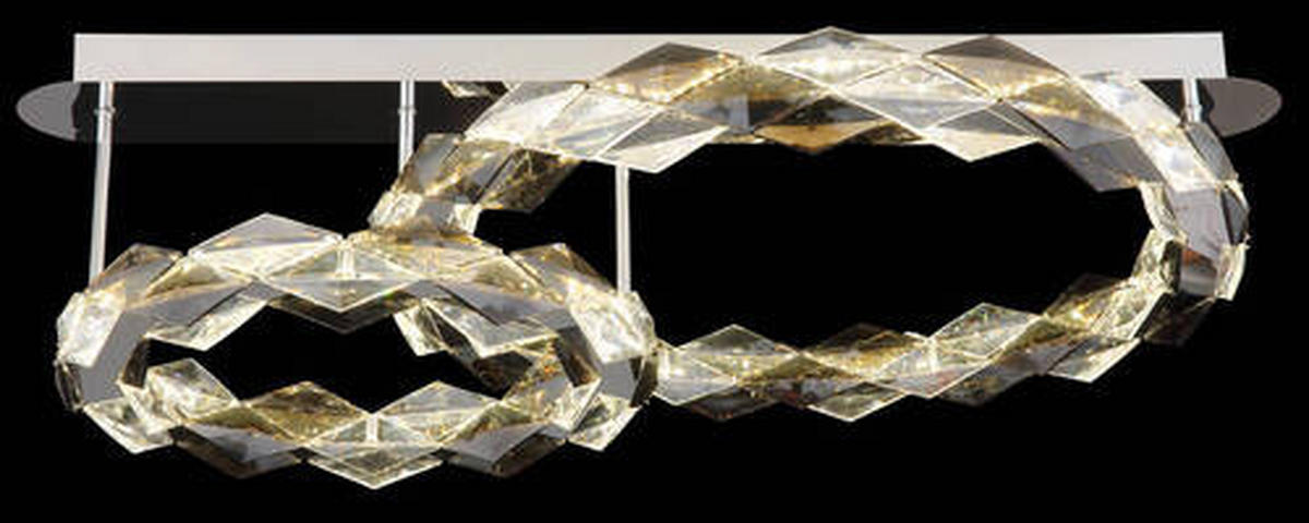 LED-DECKENLEUCHTE 50 W    80/55/24,5 cm  - Klar, Design, Kunststoff/Metall (80/55/24,5cm) - Globo