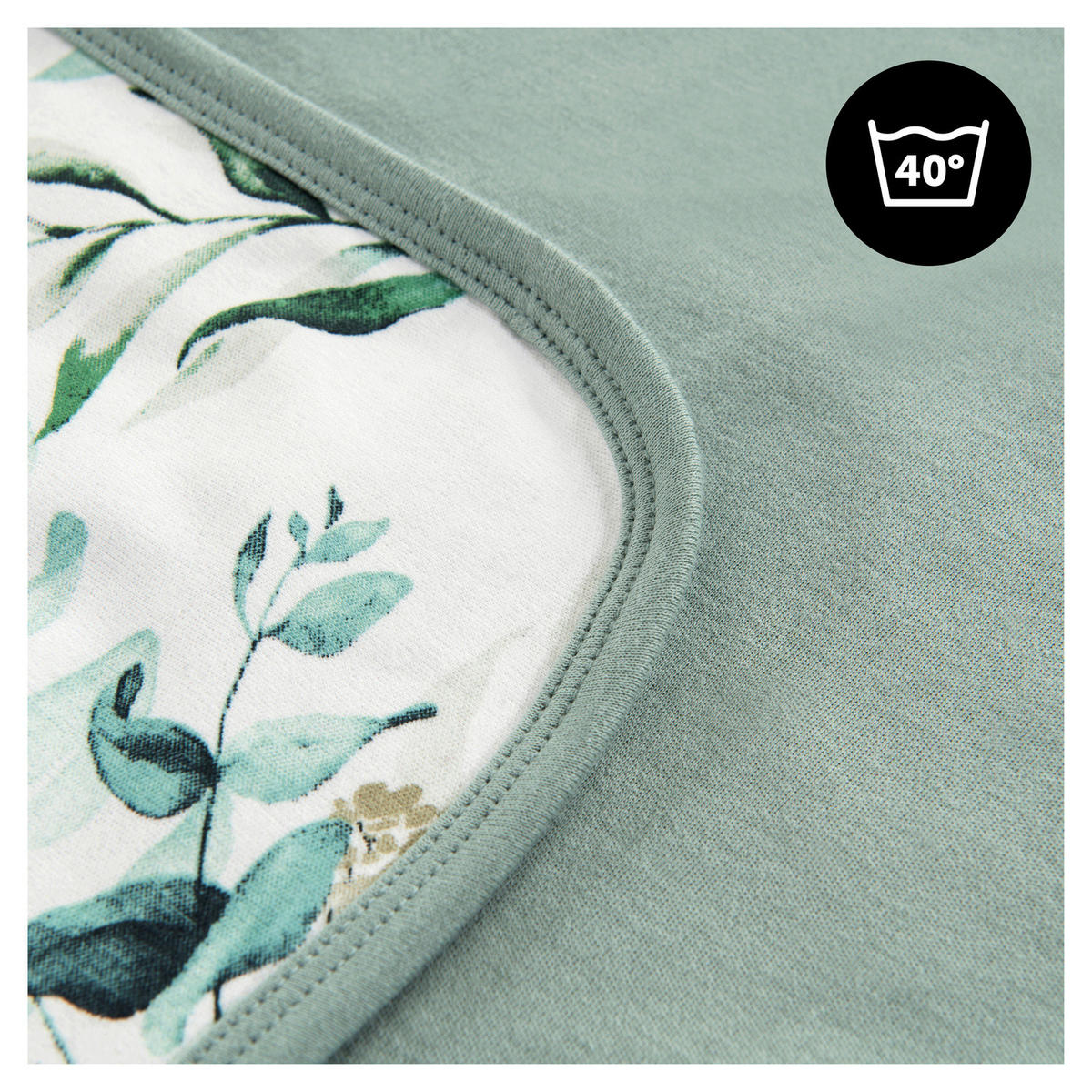 EINSCHLAGDECKE hauck  80/80 cm     - Mintgrün, Basics, Textil (80/80cm) - Hauck