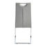 SCHWINGSTUHL Lederlook Chromfarben, Grau, Weiß - Chromfarben/Weiß, Design, Textil/Metall (44/97/60cm) - Carryhome