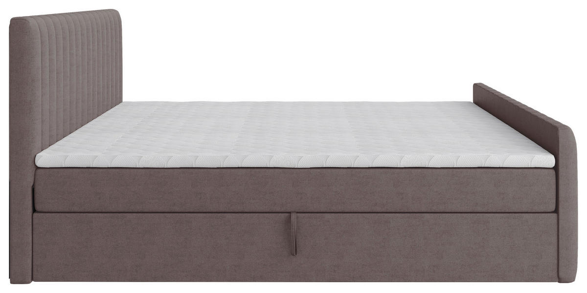 BOXBETT 160/200 cm  in Braun  - Schwarz/Braun, Basics, Kunststoff/Textil (160/200cm) - Carryhome