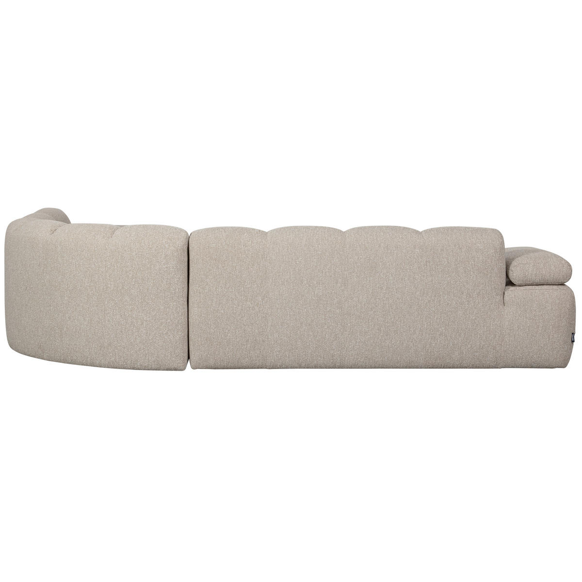 ECKSOFA Mojo Beige Bouclé Armteilverstellung  - Beige/Schwarz, MODERN, Kunststoff/Textil (310/230cm) - Livetastic
