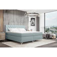 BOXSPRINGBETT 180/200 cm  in Hellgrau  - Chromfarben/Hellgrau, KONVENTIONELL, Textil/Metall (180/200cm) - Carryhome