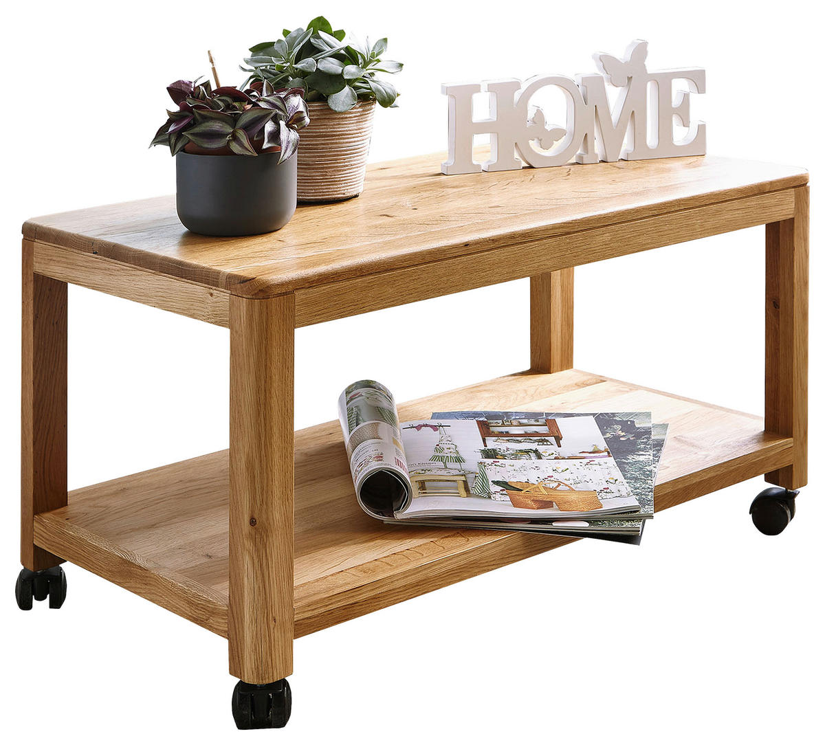SERVIERWAGEN in Eichefarben  - Eichefarben, Basics, Holz/Kunststoff (75/40/40cm)