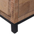 SIDEBOARD  in 160/110/43 cm  - Schwarz/Naturfarben, LIFESTYLE, Glas/Holz (160/110/43cm) - Landscape