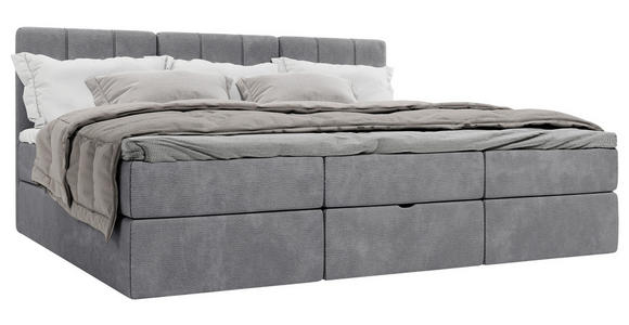 FAMILIENBETT - Schwarz/Grau, Design, Holzwerkstoff/Kunststoff (270/200cm) - Esposa